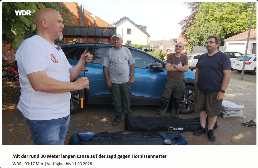 WDR-Mediathek-Mit der rund 30 Meter langen Lanze auf der Jagd nach Hornissennester